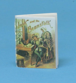 Dollhouse Miniature Jack And The Beanstalk, Readable Book, Antique Rep